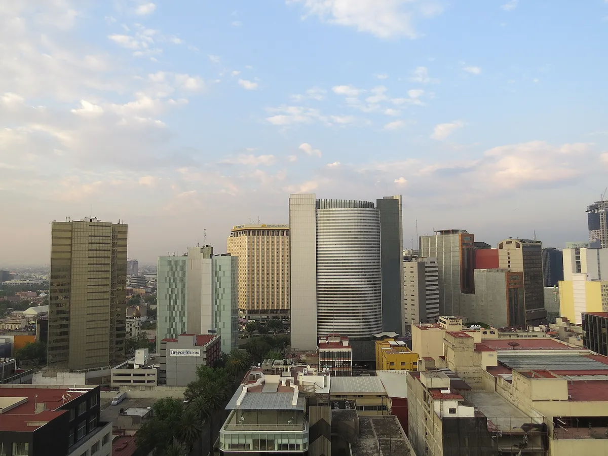 Vista de la Ciudad de México desde la zona de Narvarte